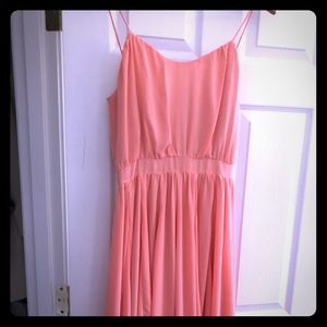 Anthropology Paper Crown Peach Tree dress